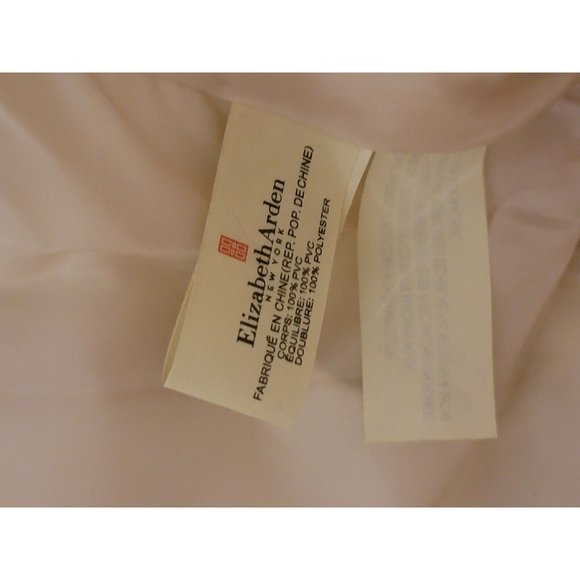 Elizabeth Arden Gold Tote Bag with Magentic Snap Close Geometric 15" tall - Picture 5 of 8